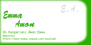 emma amon business card