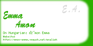 emma amon business card